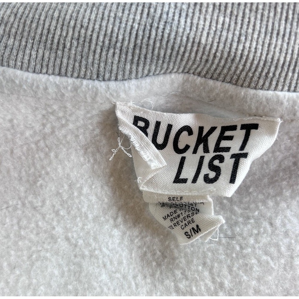 BUCKETLIST Pilates & Yoga Mock Neck Reversible Sweatshirt Size S/M Gray & Red - Picture 6 of 8